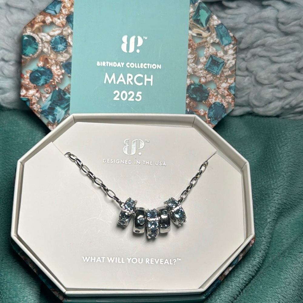 Bomb Party NK16476 She's Destined For Success
Necklace Aquamarine Cubic Zirconia